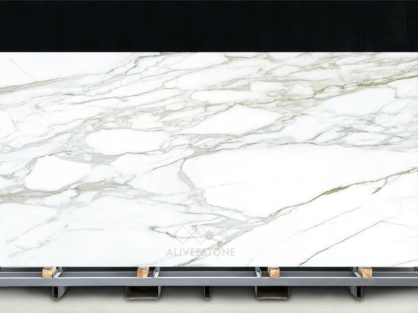 Printed Quartz Stone-Calacatta White